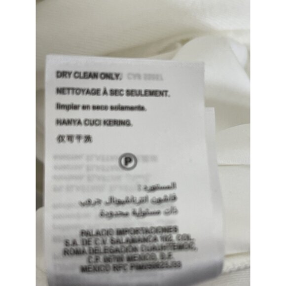 Bebe Dress Womens Size Large L Off‎ White V Neck Sleeveless Pleated Stretch - Picture 8 of 8